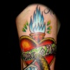 new skool heart tattoo by tatupaul