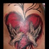 heart and dove tatoo by tatupaul.com