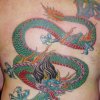 blue japanese dragontattoo by tatupaul