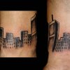 nyc buildings tattoo by tatupaul