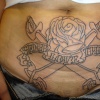 traditional outline tattoo by tatupaul