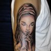 virgin mary tattoo by tatupaul