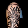 cross tribal tattoo by tatupaul