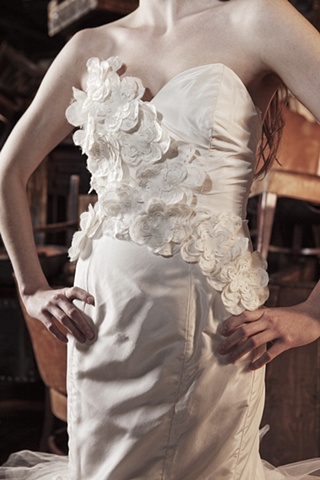 Mariam Hand-Stitched Petal Motif