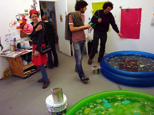 floater series:bubble play pool (semi-action shot)