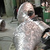 Working in sculpture studio