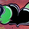 50 Cartoon graffiti heart under bridge North London UK by Hannah Edy 27 Sep 2009