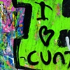 47 Rude graffiti heart on skate ramp North London UK by Hannah Edy 27 Sep 2009