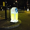 66 Graffiti heart on traffic island Hackney by Hannah Edy 15 Oct 2009