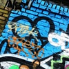 15 Anarchy graffiti heart on towpath near olympics London E15 by Hannah Edy 14 Aug 2009