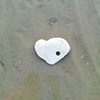 40 Stone heart on beach W Sussex by Hannah Edy 23 Aug 2009