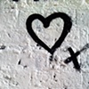 51 black & white graffiti heart under bridge North London UK by Hannah Edy 27 Sep 2009