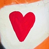 62 Red graffiti heart near Brick Lane London by Hannah Edy 30 Aug 2009