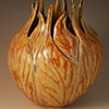 Carve Red-Gold Vase