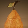 Pear Jar with Burnt Orange Glaze