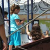 In-progress shot: we also worked with kids from a local school