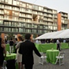 Philadelphia Mural Arts Program "Wall Ball" Fundraiser, event site (PIazza at Schmidt's)