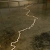 "A 20 foot line traced from a steel wire drawing following the waters edge from the Oxbow dock 20 feet north on Monday, July 7th, 2008 at 10:30am" (sand line)