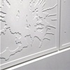 Roadstains #4; multiple spill at Fulton and Peoria Streets, Chicago, fall 2005 (Installation view)(Detail)