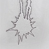 Roadstains #3: Coke spill from parked car on Potomac Ave., Chicago, fall 2004-working drawing