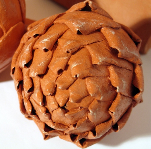 Terracotta Artichoke (detail)