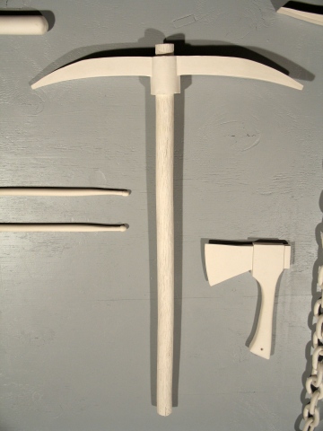 Porcelain Pick Ax (detail)