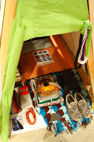 inside Peter's tent
