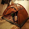 outside Mary's tent
