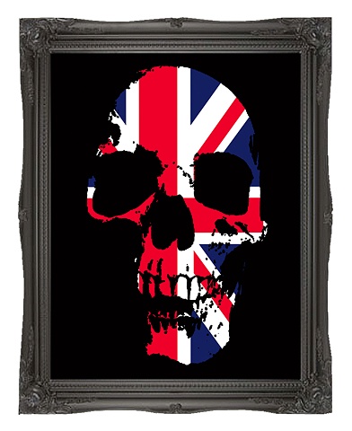 Union Jack Skull