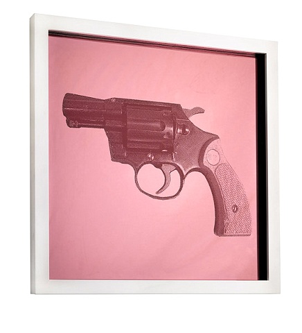 Pink Gun Laser Etching