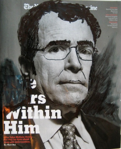 from UNDERSTANDING IDEOLOGY series: Self Portrait as John McCain