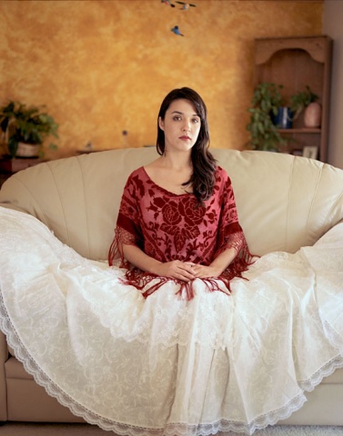 Self in Mother's Wedding Dress, 2006