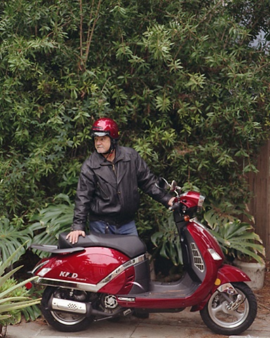 Dad and scooter, Hollywood. 2008