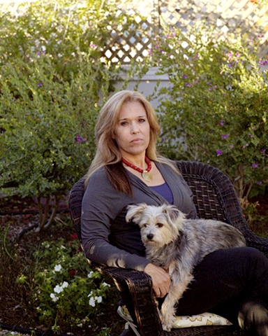 Mom and Beulah in the yard, 2008