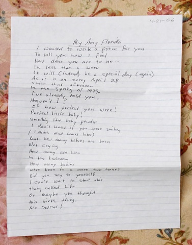 Birthday Letter from my father, 2006