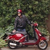 Dad and scooter, Hollywood. 2008