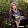 Mom and Beulah in the yard, 2008
