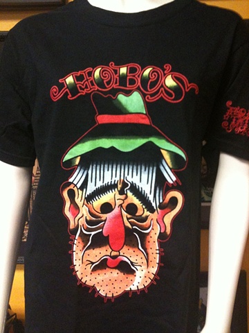 Hobo T-shirt designed by Bert Krak, limited sizes available, please see discription