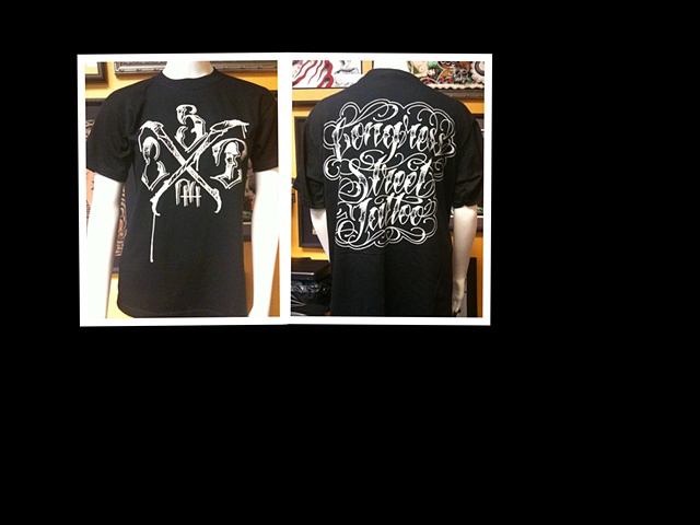 Congress St. Tattoo T-Shirt:  Design by Norm Awr Msk, limited sizes available - please see description