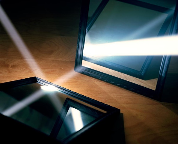 Light Reflecting off Two Mirrors
