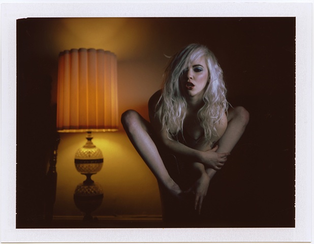Lauren photographed with my custom built 4x5 instant film camera