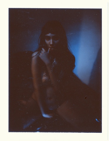 Yesenia photographed with my custom built 4x5 instant film camera