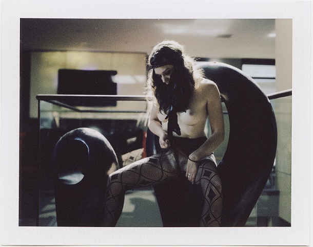 hollywood hills photoshoot with a converted polaroid 110b camera