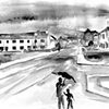 Another wet day in Bianconi Drive