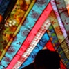 inside the quilted tent