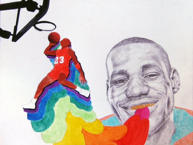 Lebron Exhaling Jordan