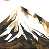 The title of this drawing is Mt. Toby, but it is really a picture of Mt. Hood 