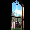 artist: Candace Clifford
title: Window on Red Barn