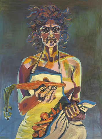 Girl with Carrots