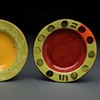Yellow & Red Shallow Bowls